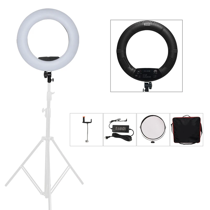 Led Ring Light 18 - Yidoblo Black FS-480II Camera Photo/Studio/Phone/Video 18