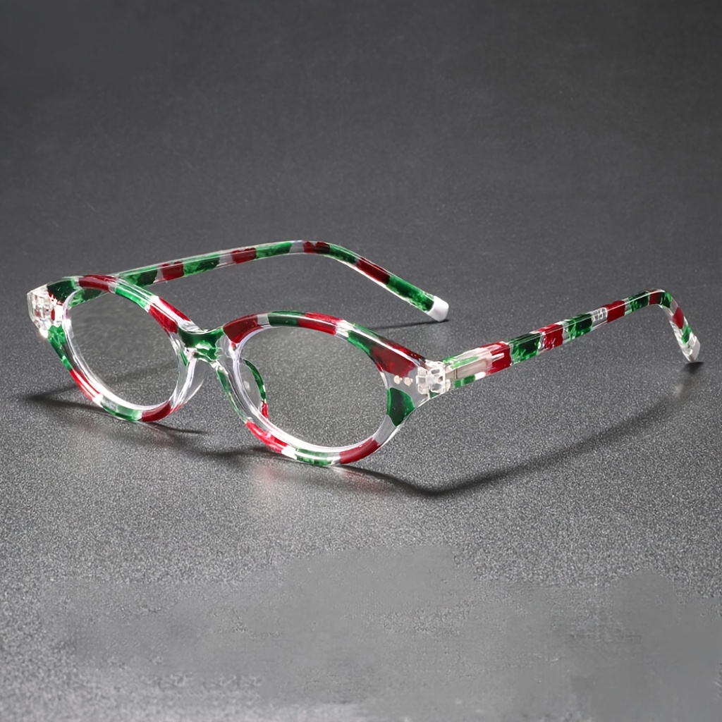 Photography Lighting Essentials - Transparent Oval Reading Glasses with High-End