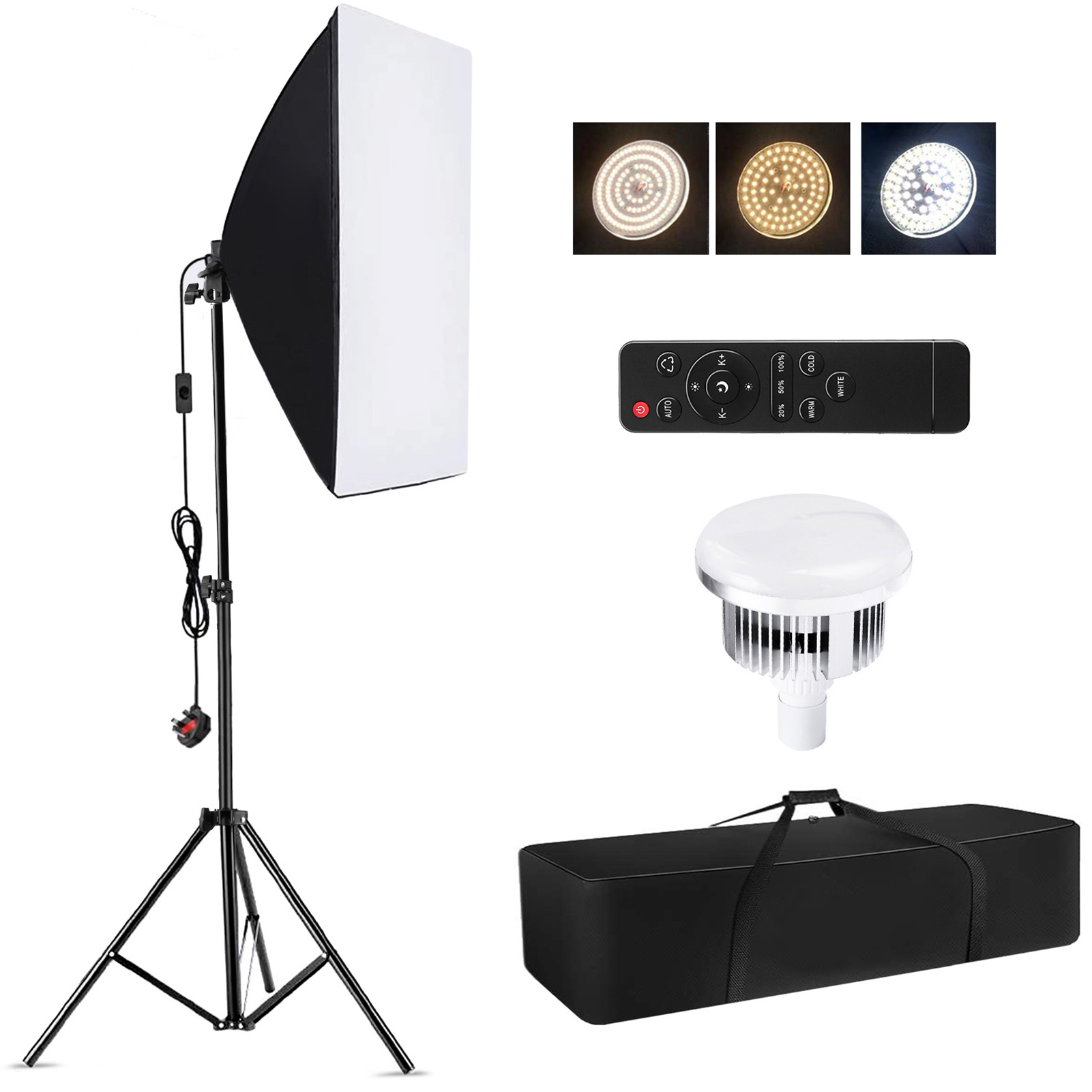 Photography Lighting Setup - Camnoon Studio Photography Light kit Softbox