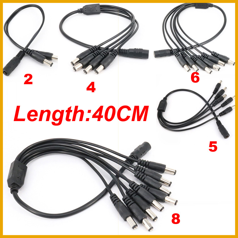 Photography Lighting Gear - NEW 5.5* 2.1mm 1 to 2/3/4/5/6/8