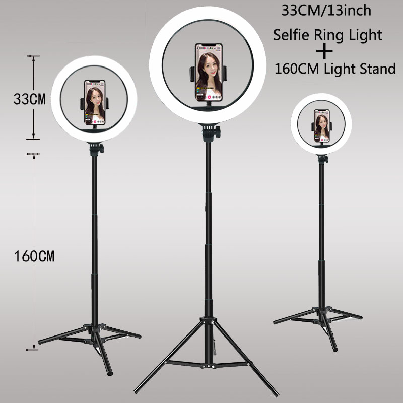 Photography Lighting Overhead - 26 33CM Video Lights Dimmable Light