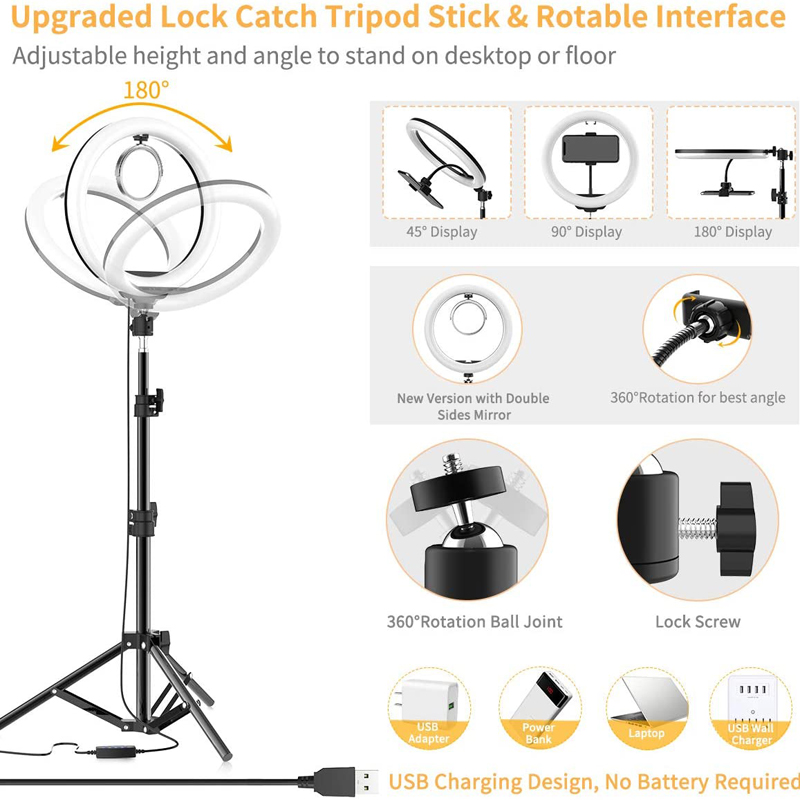 16/26/33cm Selfie Ring Light P - Photography Lighting Overhead 评论和价格