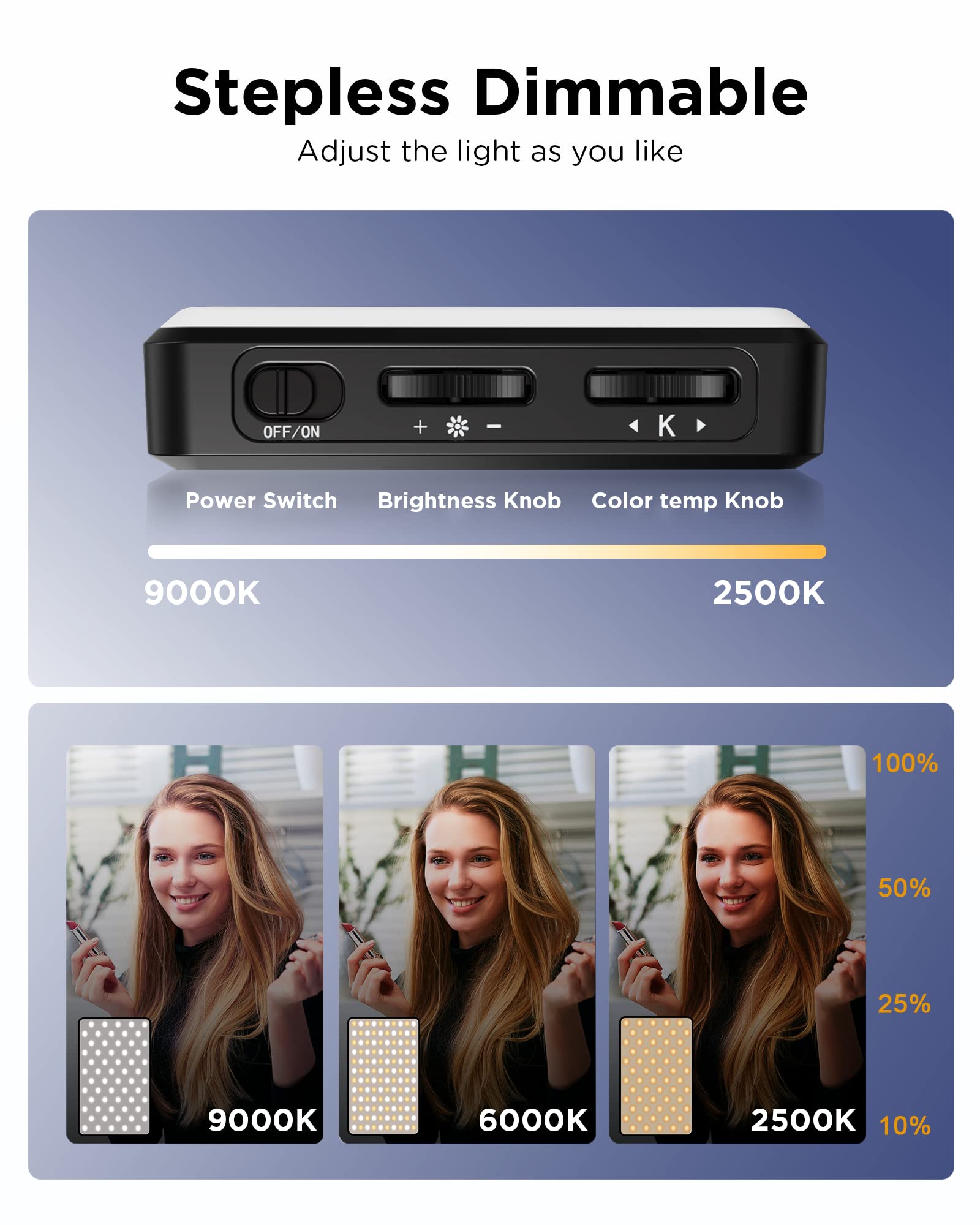 LED Selfie Light 3000Mah 120 L - Photography Lighting Overhead 评论和价格