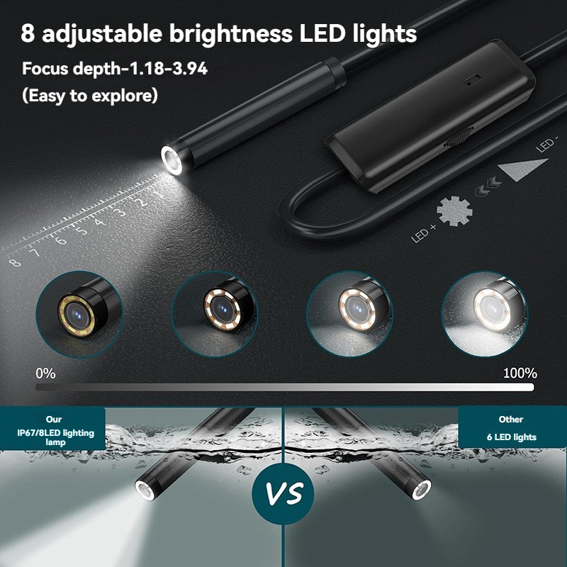 8mm Lens Industrial Endoscope, - Photography Lighting Gear 评论和价格