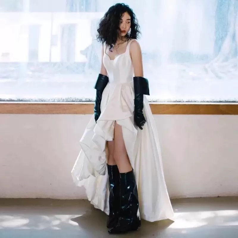Strap Short Skirt Wedding Dres - Photography Natural Lighting Basics 评论和价格