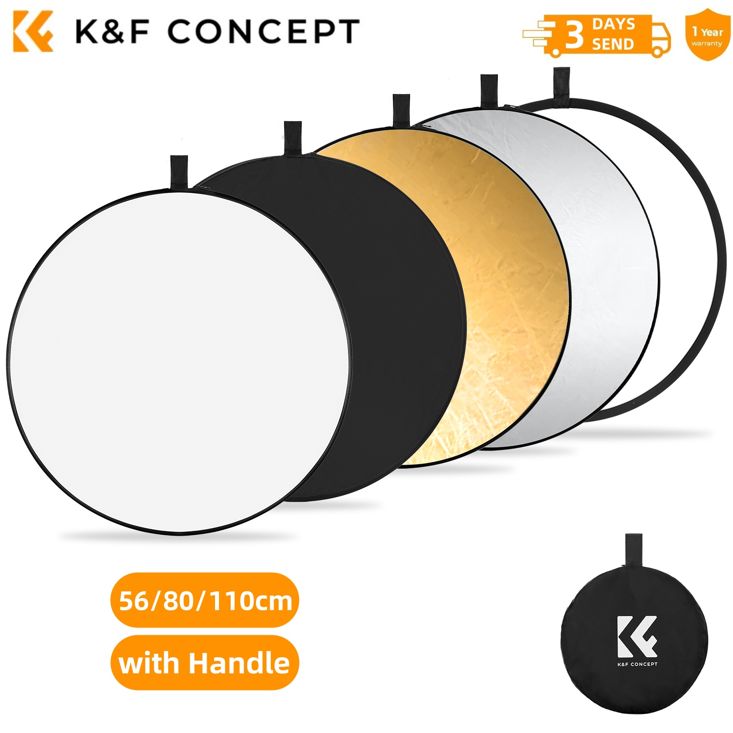 K&F CONCEPT 56/80/110cm 5-in-1 - Photography Lighting Tent 评论和价格