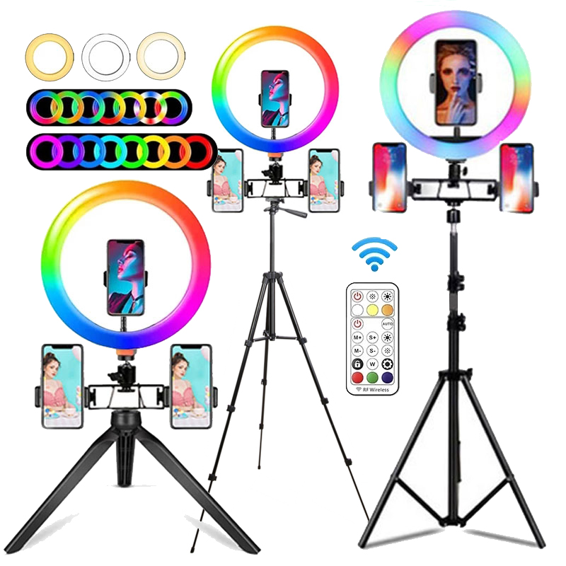 10 Inch RGB Ring Light With Re - Photography Lighting Overhead 评论和价格