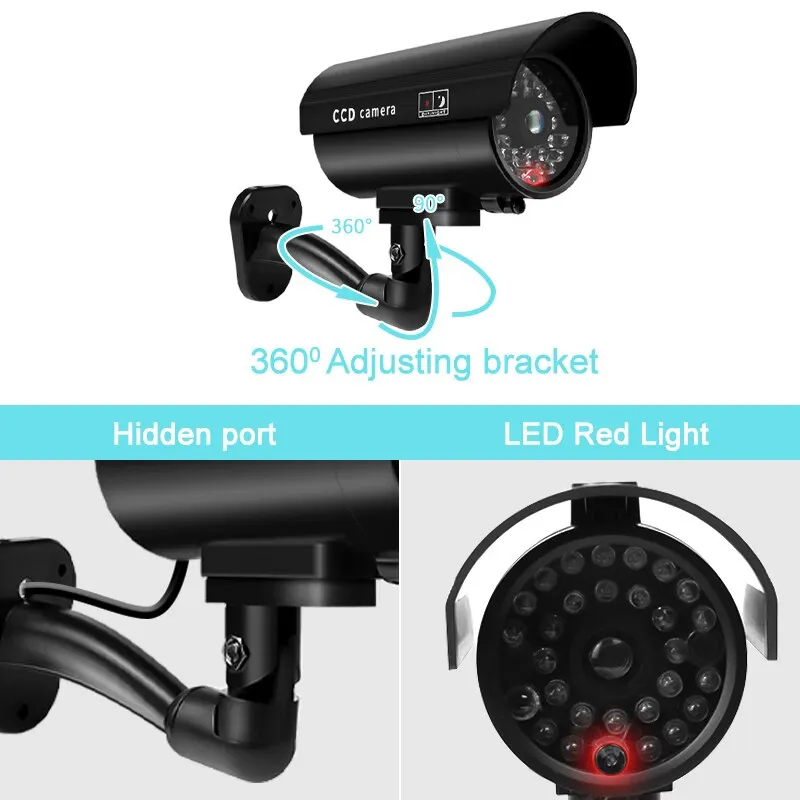 1PC Dummy Security Camera Watr - Photography Lighting Gear 评论和价格