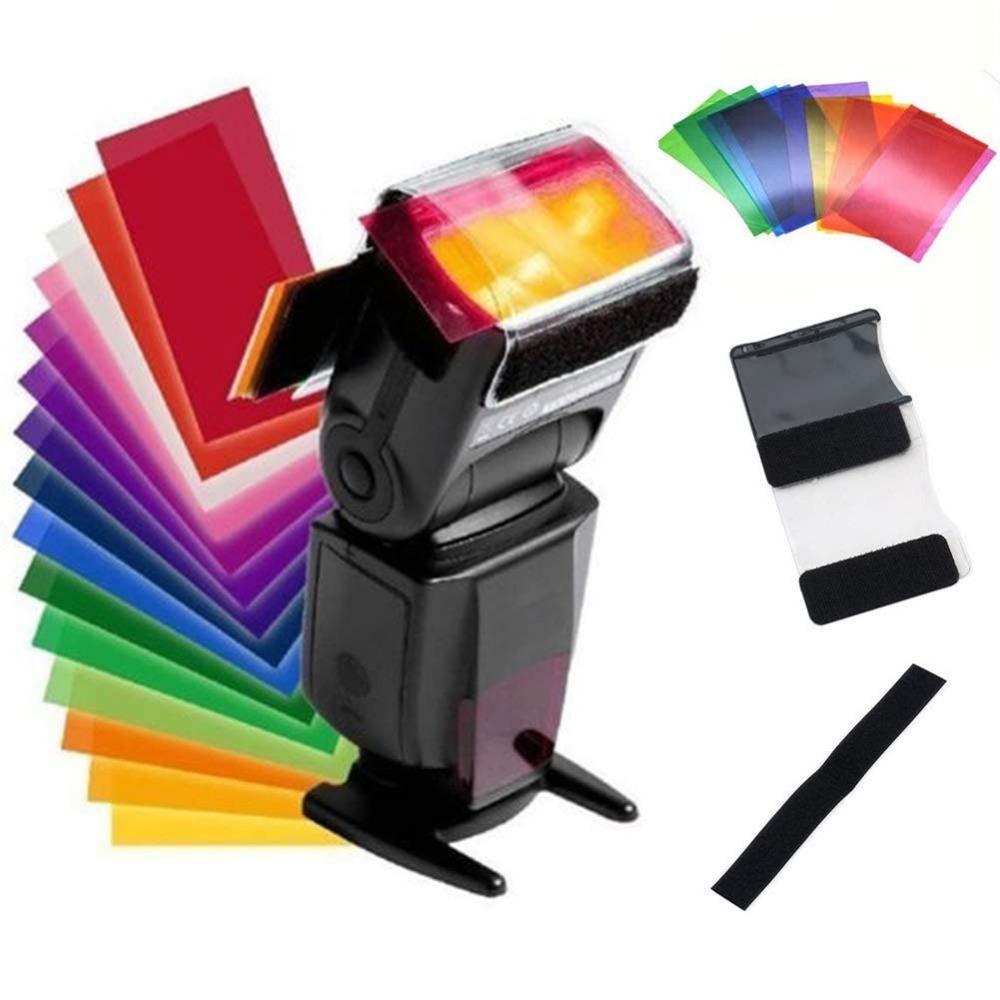 12 Colors Camera Flash Gels Li - Photography Lighting Gel 评论和价格