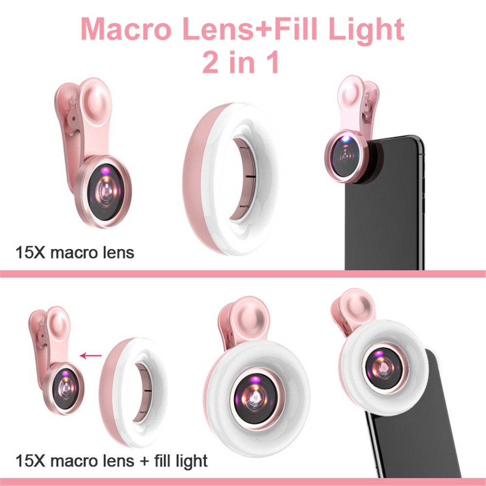 Mobile Lens 15X Macro Lens Mob - Photography Lighting Overhead 评论和价格