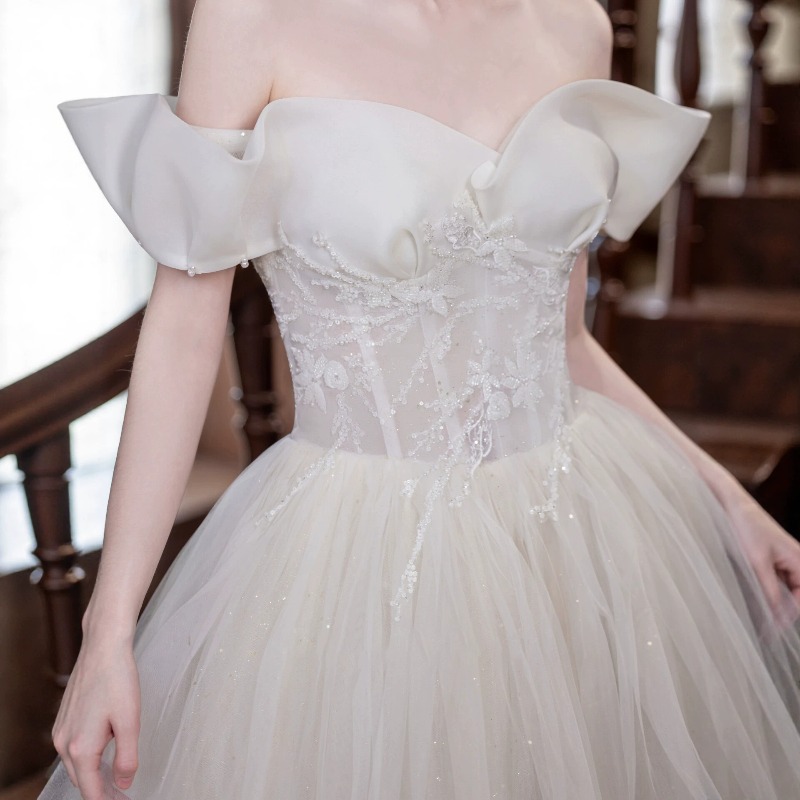 One Shoulder Light Wedding Dre - Photography Natural Lighting Basics 评论和价格