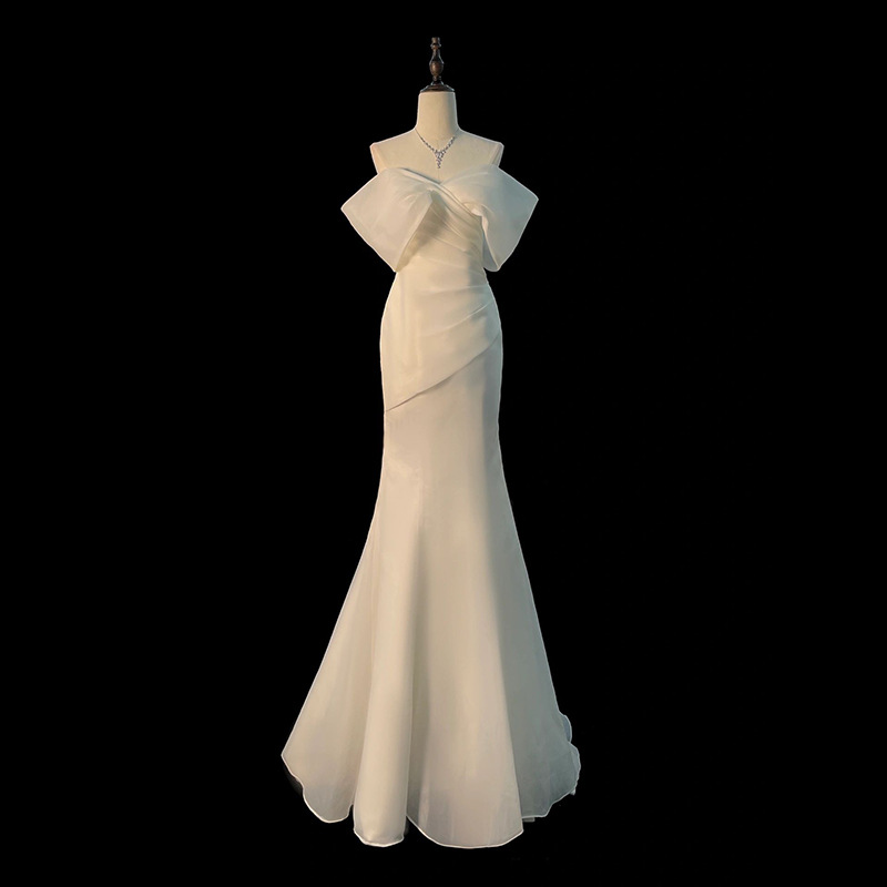 One Shoulder Satin Light Weddi - Photography Natural Lighting Basics 评论和价格